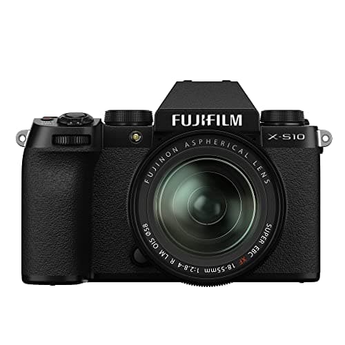 Image of Fujifilm X-S10 Mirrorless Digital Camera XF18-55mm Lens Kit - Black