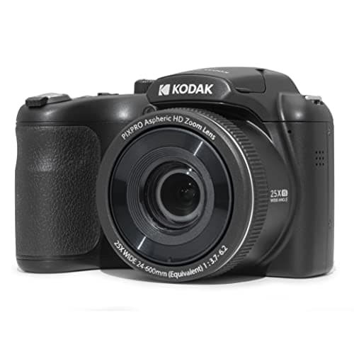 Image of KODAK PIXPRO AZ255-BK 16MP Digital Camera 25X Optical Zoom 24mm Wide Angle Lens Optical Image Stabilization 1080P Full HD Video 3" LCD Vlogging Camera (Black)