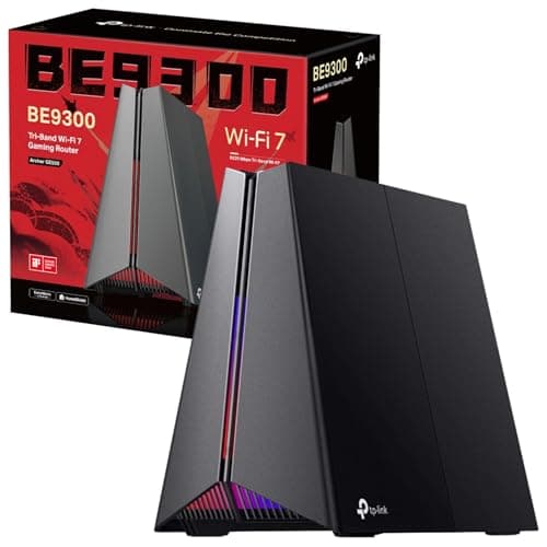 Image of TP-Link Archer GE550 BE9300 Tri-Band WiFi 7 Gaming Router, 5G Multi-Gigabit Game Ports for Ultimate Speed Experience, WiFi Router up to 9220 Mbps Speed, 4K-QAM, 6 GHz Smart Roaming with Easy-Mesh