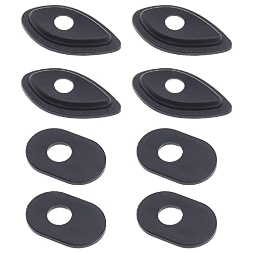 Image of eMagTech 8pcs Front Rear Motorcycle Turn Signal Indicator Adapter Spacers Black Compatible with Honda MSX125 MSX125SF CBR600RR CBR900RR CBR1000RR