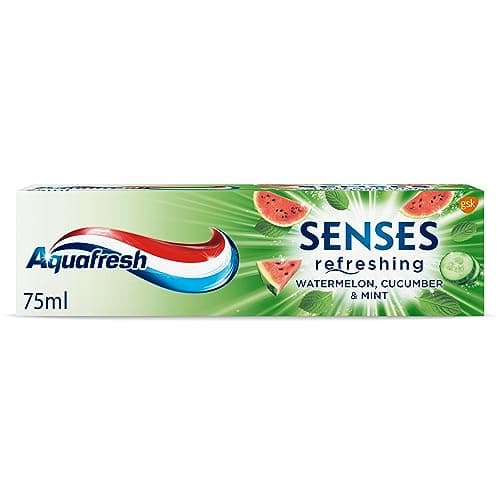 Image of Aquafresh Senses Refreshing Watermelon, Cucumber & Mint Toothpaste 75 ml