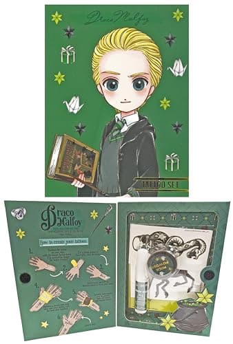 Image of QuickDraw Harry Potter Temporary Tattoo Set for Kids Transfer Tattoos (Draco)