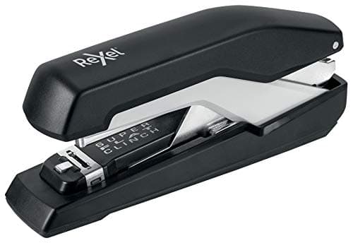 Image of Rexel Supreme Omnipress Full Strip Stapler, 30 Sheet Capacity, Flat Clinch Stapling, Includes Staples, Metal Body, Black, 2115679
