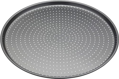 Image of MasterClass Crusty Bake Non-Stick Pizza Crisper, 32cm, Grey