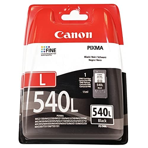 Image of Canon PG-540L Cartridge Size L Black (Blister Packaging)
