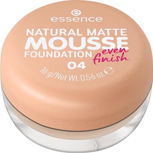 Image of Essence Cosmetics NATURAL MATTE MOUSSE FOUNDATION, mattifying, covering, express result, matte (16g)