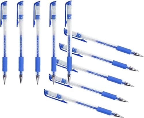Image of Q-Connect Gel Rollerball Pen Medium Blue (Pack of 10)