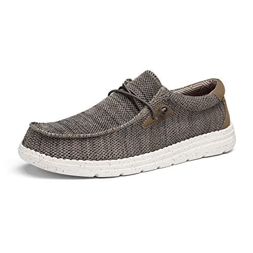 Image of Bruno Marc Mens Lightweight Breathable Comfort Casual Design Slip-on Loafers Stretch Shoes,Size 10,Brown,BLS211
