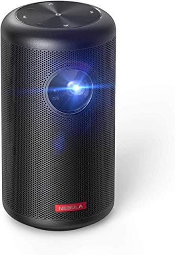 Image of NEBULA Capsule II - Mini Projector, Portable Projector with 720p HD, 200 ANSI Lumen, Wi-Fi, DLP, 8W Speaker, 3,600+ Apps - Compact Palm-Sized Pocket Cinema for Movies