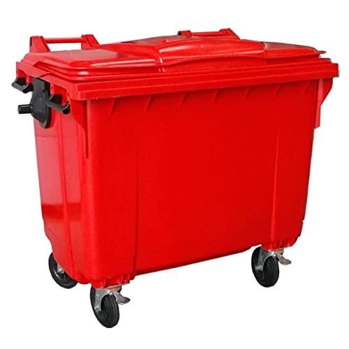 Image of Yellowshield 660L Wheelie Bin - RED (4 Wheeled Bin)