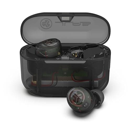 Image of JLab Go Air Pop+ True Wireless Earbuds, In Ear Headphones, Bluetooth Earphones, 35H Playtime Ear Buds, Bluetooth Earbuds with Microphone, USB-C Charging Case, Dual Connect, EQ3 Sound, Clear
