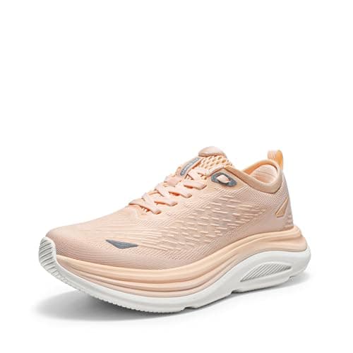 Image of ALLSWIFIT Women's Walking Shoes Cushion Running Tennis Shoes Non-Slip Comfortable Breathable Workout Gym Sports Athletic Fashion Sneakers,Size 5,Coral Pink,SARS26004W