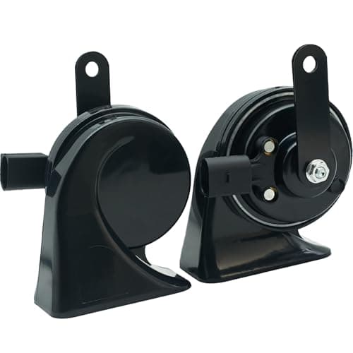 Image of NEOGET Car Horn 12V Super Loud Electric Waterproof Horn Low High Two Tone Fit Stock Horn Replacement Kit Audi