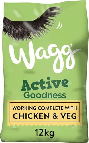 Image of Wagg Active Goodness complete dry adult dog food chicken & veg 12kg - For all working dog breeds