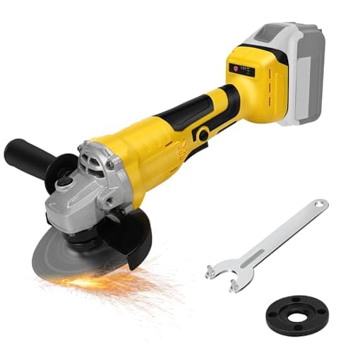 Image of Cordless Angle Grinder for Dewalt 18V 20V Max Battery, 125mm Brushless Angle Grinder Tools, 0-10000RPM, for Cutting, Grinding, Polishing (Tool Only, No Battery)
