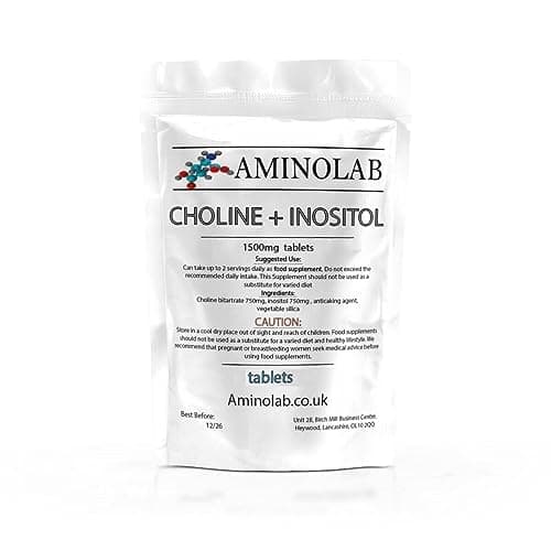 Image of Aminolab - Choline + INOSITOL 1500mg 120 Tablets