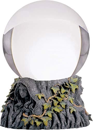 Image of Nemesis Now Maiden Mother Crone Crystal Ball Holder and Crystal Ball 19cm Grey