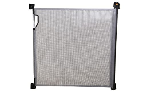 Image of Dreambaby Retractable Baby Safety Gate - Extra Wide & Tall Mesh Gate - Fits up to 140cm Wide & 93cm Tall - Grey