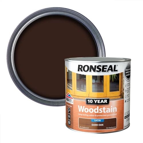 Image of Ronseal 10 Year Woodstain Dark Oak 2.5L