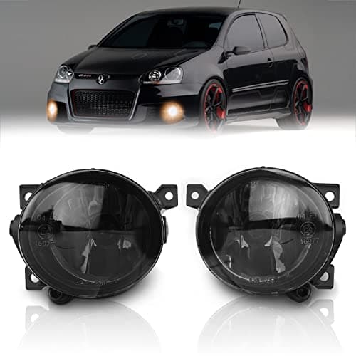 Image of AutoBeeDen fog lights for Volkswagen GTI Golf V/5 Jetta III/3 Scirocco Up Amarok, (VW 1K1 1K5 1K2 137 138), SEAT Mii KF1, Skoda Citigo, 10/2003-04/2017, 1 Pair (Smoke)