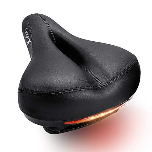 Image of Dripex Gel Bike Seat Bicycle Saddle - Comfort Universal Cycle Saddle Wide Cushion Pad Waterproof for Women Men - Fits MTB Mountain Bike/Road Bike/Spinning Exercise Bikes