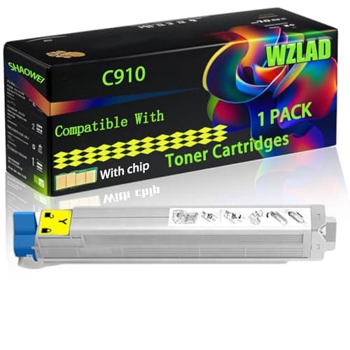 Image of C910 Compatible for Okidata OKI Toner Cartridges with Chip C910D C930 C960 Printers, High Yield Value Pack Black Consumables Multi-Pack Remanufactured Compatible (1 Pack Yellow)