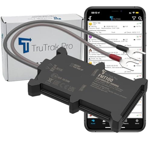 Image of TruTrak Pro 4G - FMT100 4G GPS Tracker - Real Time Vehicle Tracker Device - Van, Motorcycle, Caravan, Motorhome, Tractor, Bike & Car - Pay As You Go, 12-24V Self Install Including SIM & Data