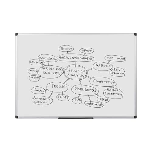 Image of Bi-Office 900 x 600mm Aluminium Framed Whiteboard