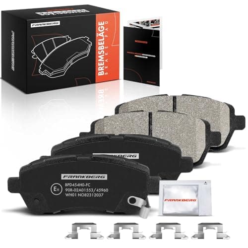 Image of Frankberg Brake Pad Set incl. 4x Pads Front Compatible with Fiesta VI CB1 CCN KA+ FK UK Fiesta VI Van KA+ Saloon FK TK Fiesta Saloon Replace# 1749322