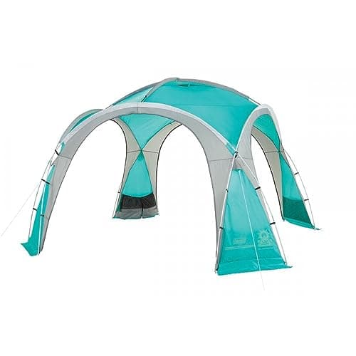 Image of Coleman Gazebo Event Dome Shelter, L - 3,65M x 3,65M for Festivals, Garden and Camping, Sturdy Steel Poles Construction, Large Event Tent, Shelter with Sun Protection SPF 50+, L, Blue