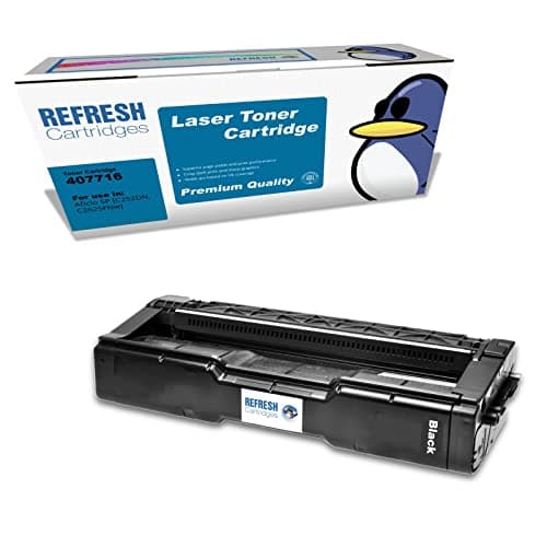 Image of Refresh Cartridges Remanufactured Toner Cartridge Replacement for Ricoh 407716 (Black)