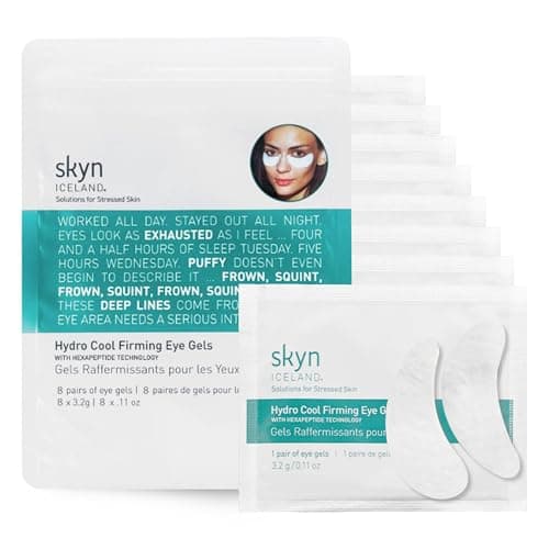 Image of skyn ICELAND Hydro Cool Firming Eye Gels: Under-Eye Gel Patches to Firm, Tone and De-Puff Under-Eye Skin, 8 Pairs