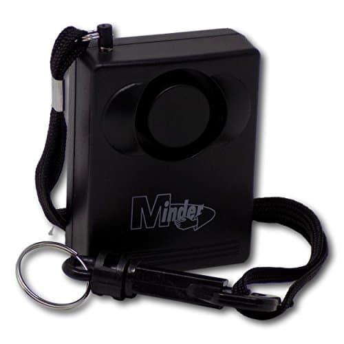 Image of Minder 143dB Personal Staff Panic Rape Attack Alarm - Supplied with Belt Clip, Strap and Wall Mounting Bracket (Without Spare Battery, Without Torch)