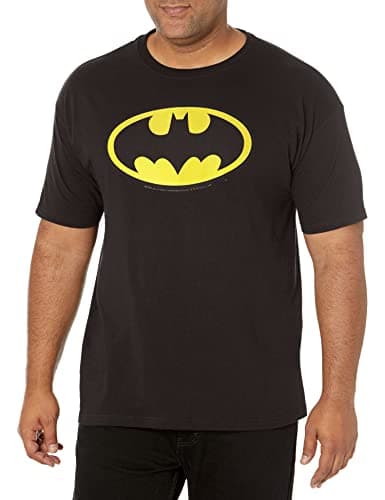 Image of DC Comics Men's Batman Basic Logo T-Shirt, Black, Medium