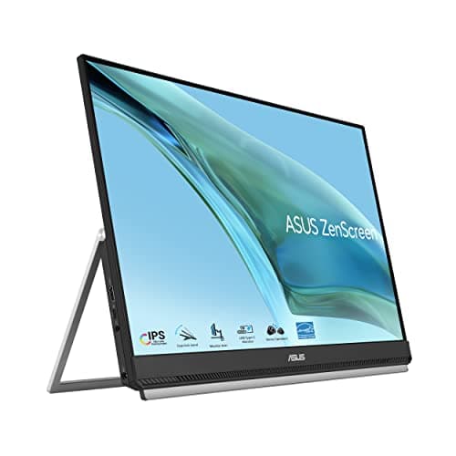 Image of ASUS ZenScreen MB249C portable monitor – 23.8-inch FHD (1920 x 1080), frameless panel, IPS technology, anti-glare surface, USB-C