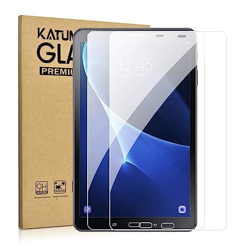 Image of KATUMO 2 Pack Screen Protectors for Samsung Galaxy Tab A(SM-T580/T585/T587) 10.1 inch 2016, Tempered Glass Screen Protector for Galaxy Tab A, 9H Tempered Glass Film Scratch Resistant