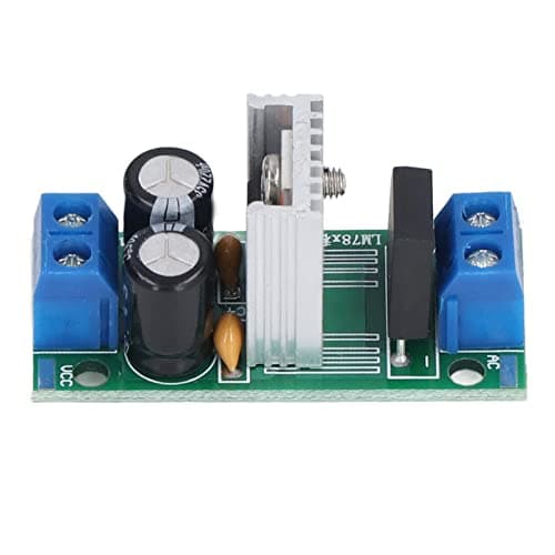 Image of LM7812 3 Terminal Voltage Regulator Module with 3A Rectifier Bridge - AC DC 12V Power Supply Converter - 1.5A Continuous Current - Full Wave Bridge Rectification with Heat Sink