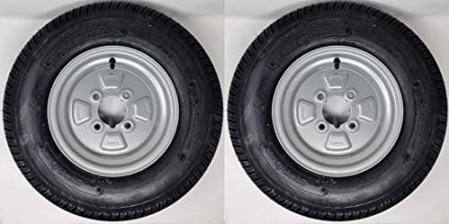 Image of BITS4REASONS STARCO S-255 PREMIUM 10 INCH 145/80B10 TRAILER WHEELS & TYRES 4 INCH PCD 1 PAIR