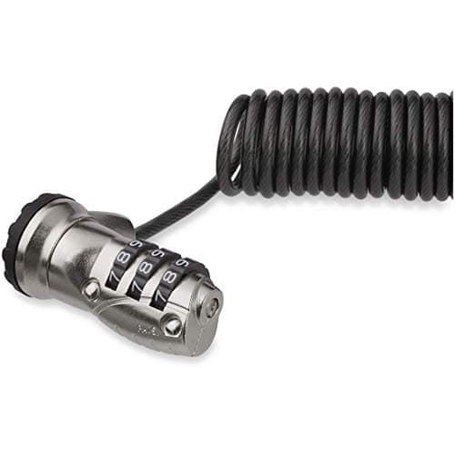 Image of StarTech.com 6ft (1.8m) Self-Coiling Laptop Cable Lock - Portable 3-Digit Combination Security Cable Lock for K-Slot Laptop/Computer/Desktop/Device - Coiled Anti-Theft Steel Cable Lock (LTLOCK3DCOIL)