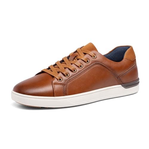 Image of Bruno Marc Men's Casual Trainers Dress Sneakers Skate Shoes, Fashion and Comfort Waking Running Shoes,Size 10,Brown-Burnished,SBFS211M
