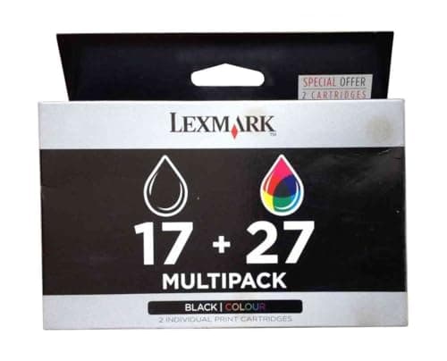 Image of Lexmark No 17 And No 27 Ink Cartridge Black And Colour Combo-pack 7.4ml And 9.2ml