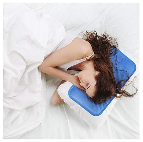 Image of Vinsani® Cooling Gel Pillow Pad – Instant Cool Relief for Hot Sleepers & Overheating – Portable Gel Mat for Pillow, Seat & Back Support – Reusable, Lightweight & Foldable – 40 x 30 cm - 1 Pack