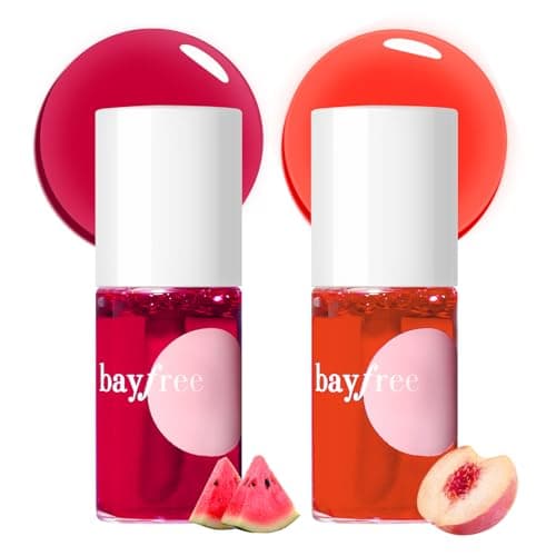 Image of bayfree Lip Tint Stain Set, Lip Stain Long Lasting Waterproof, Lightweight, Non-sticky, Transfer-Proof, Matte Finish Lip Makeup (juicy)