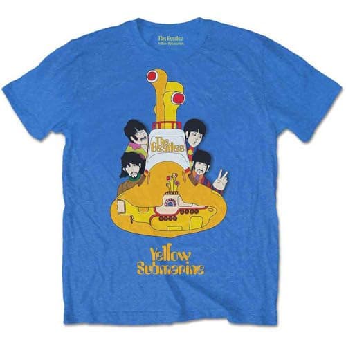 Image of The Beatles Yellow Submarine Submarine Kids T Shirt Size XX-Large (13/14 Yrs)