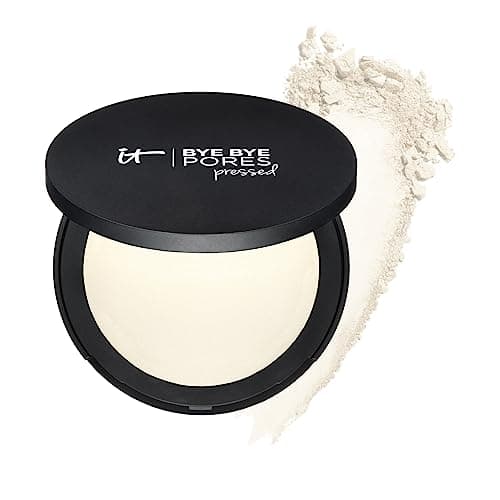 Image of IT Cosmetics, Bye Bye Pores Face Powder, Instantly Minimises Look of Pores & Imperfections, Made with Anti Ageing Silk & Hydrolysed Collagen, Shade: Translucent