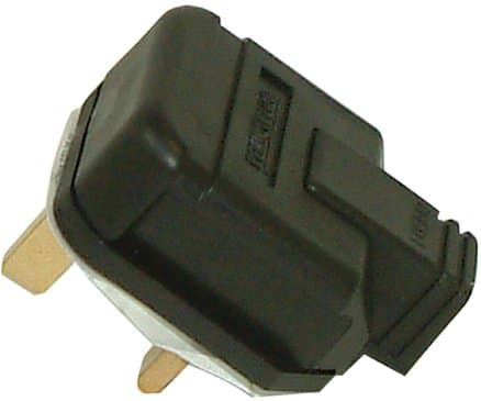 Image of BG Rubber Plug Top 13A Heavy Duty Black HDPT13B