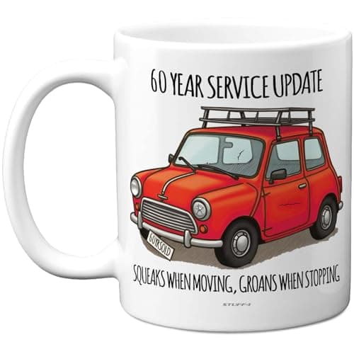 Image of 60th Birthday Gifts for Women Men, Cheeky Novelty Mug Service Update, Gag Joke Gifts, Perfect Funny Mugs for Sixty Sixtieth Birthday Present, 11oz Ceramic Coffee Mugs