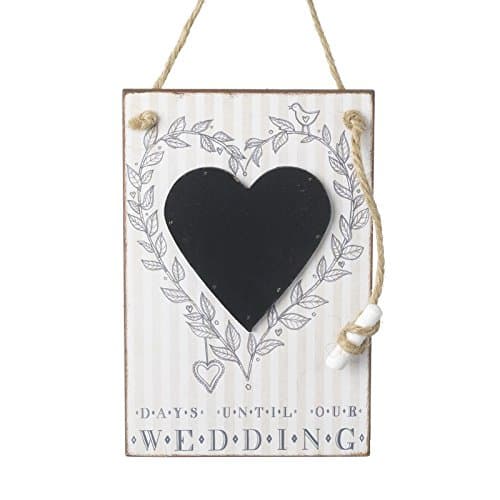 Image of Heaven Sends Wedding Countdown Chalkboard - Days Until Our Wedding