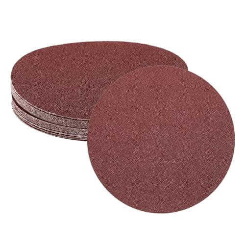 Image of sourcing map 15pcs 200mm PSA Sanding Discs, 40 Grits Aluminum Oxide Self Adhesive Stick Back Sandpapers, No-Hole Round Wet/Dry Sander Papers, Sand Auto Car Paint, Wood, Metal