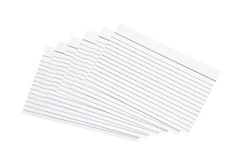 Image of 5 Star Record Cards Ruled Both Sides 6x4in 152x102mm White [Pack of 100]